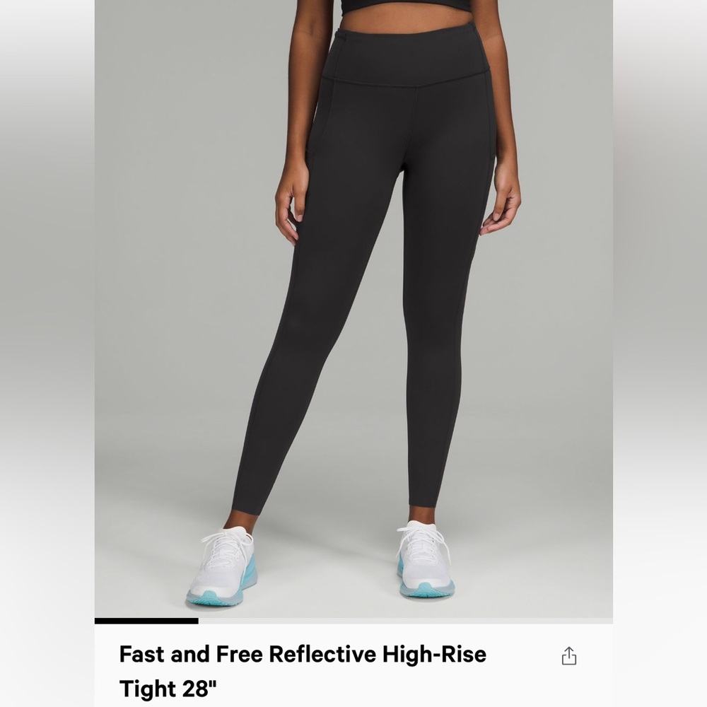Lululemon Fast and Free Reflective High Rise 25”